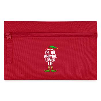 I'm The Animal Lover Elf Matching Family Christmas - Federtasche - Rot - Vorne