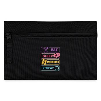 Eat Sleep Gardening Repeat Funnier - Pencil Case - black - Front