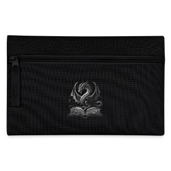 Schwarz-Weiß-Drache – Epische Fantasy für Leser - Federtasche - Schwarz - Vorne