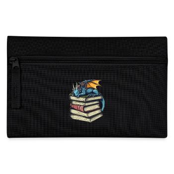 Blauer Drache schläft Magische Fantasie für Leser - Federtasche - Schwarz - Vorne