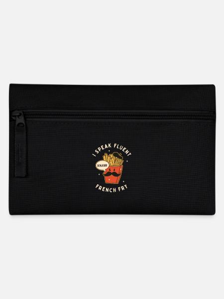 I Speak Fluent French Fry - Pencil Case - black