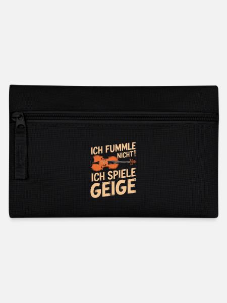 Geiger Musiker Geigen Spieler Violine Violinist - Federtasche - Schwarz