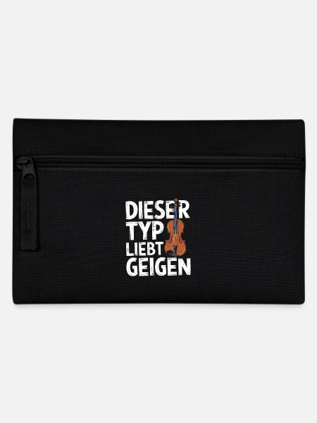 Geigen Spieler Geiger Violinist Musiker Violine - Federtasche - Schwarz