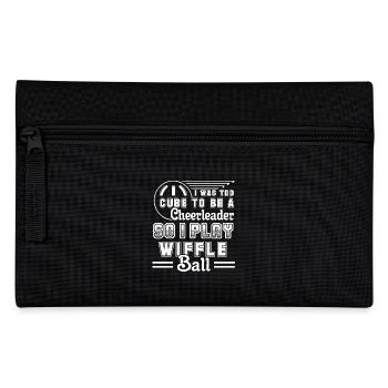 Wiffle Ball I Play Wiffle Ball - Pencil Case - black - Front