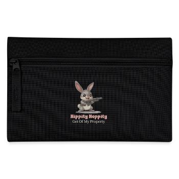 Hippity Hoppity Get Off My Property Funny - Pencil Case - black - Front