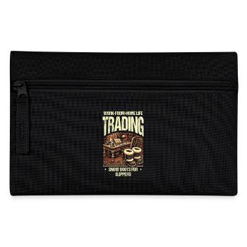 Work From Home Life Swap Snow Boots Slipper - Pencil Case - black - Front