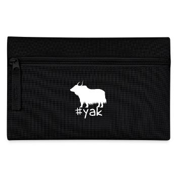 Funny Yak Hashtag - Pencil Case - black - Front