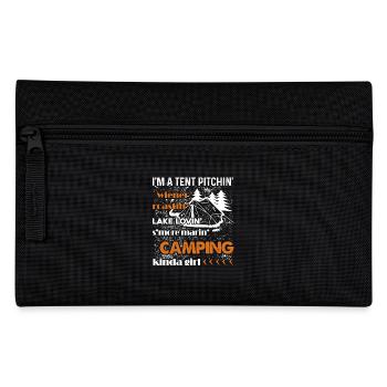 Camping I am A Camping Kinda Girl - Pencil Case - black - Front