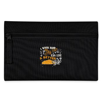 Cat Lover Give Better Life To My Cat - Pencil Case - black - Front
