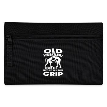 Wrestling Old Wrestlers Never Die - Pencil Case - black - Front