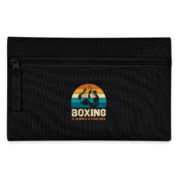 Boxing is always a good idea - Pencil Case - black - Front