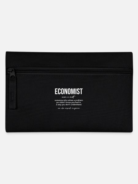 Ökonom Definition Humorvoll Text - Federtasche - Schwarz
