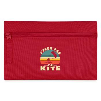 I Can't I Kite Gift Humor - Pencil Case - red - Front