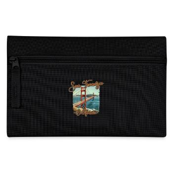 San Francisco California Golden Gate Bridge - Pencil Case - black - Front