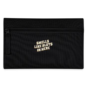 Sent comme ici Dictons humoristiques pour - Trousse - noir - Devant