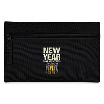New Year Same Sweatpants, Humor New Year Mood - Pencil Case - black - Front