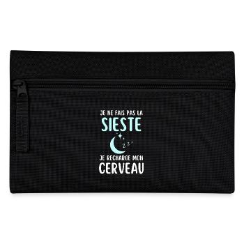 Humour sieste dormeur dormeuse - Trousse - noir - Devant