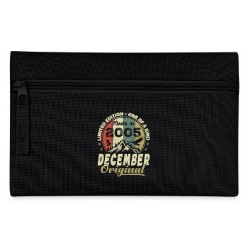 Vintage Retro Birthday Gift - December 2005 - Pencil Case - black - Front