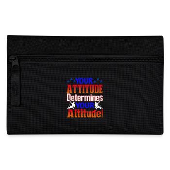 Climbing Your Attitude Determines Your Altitude - Pencil Case - black - Front