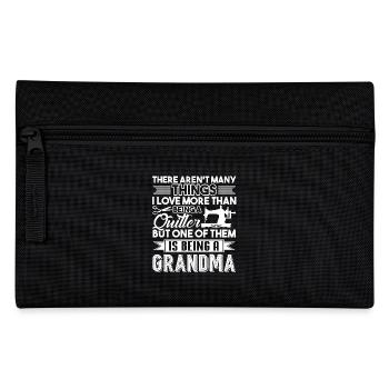 Quilting Grandma Quilter - Pencil Case - black - Front