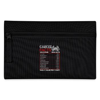 Cancer Facts Funny Horoscope - Pencil Case - black - Front