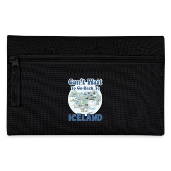 Can't Wait To Go Back To Iceland - Pencil Case - black - Front