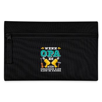 Opi WENN OPA ES NICHT REPARIEREN KANN KANNS KEINER - Federtasche - Schwarz - Vorne