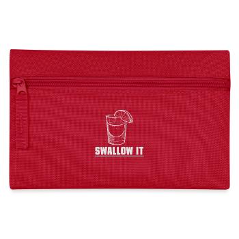 Swallow It Zitrone Shot Glas Humor Spruch - Federtasche - Rot - Vorne