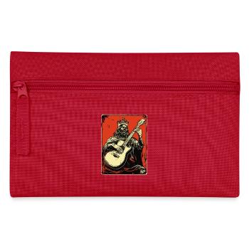 King of rock music and guitar - Pencil Case - red - Front