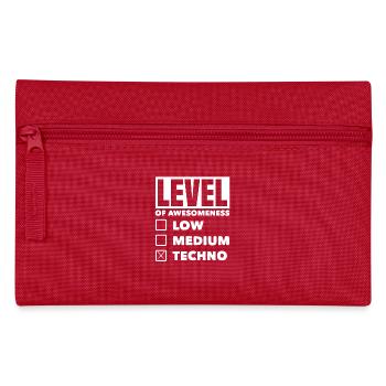 Level Der Großartigkeit Techno Lover Stil - Federtasche - Rot - Vorne