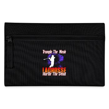 Trample The Weak Lacrosse Hurtle The Dead - Pencil Case - black - Front