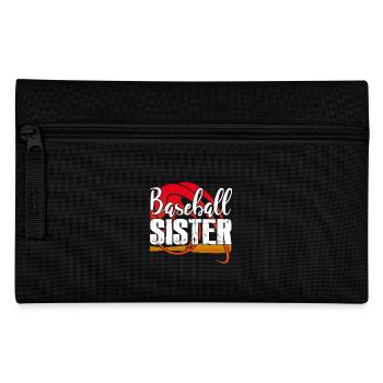 I am A Baseball Sister - Pencil Case - black - Front