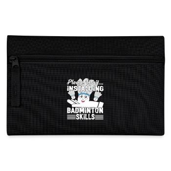 Please Wait Installing Badminton - Pencil Case - black - Front