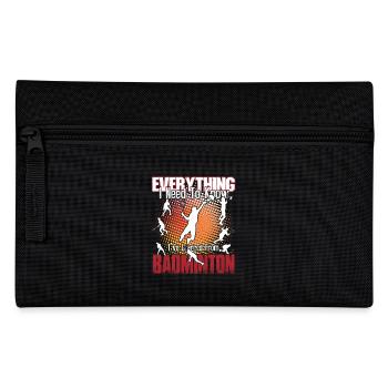 Badminton Is Everything - Pencil Case - black - Front
