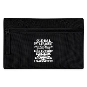 Real Estate Agent Proud Real Estate Agent - Pencil Case - black - Front