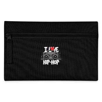 J’aime le hip hop Hip hop Musique hip hop Boombox Rap - Trousse - noir - Devant
