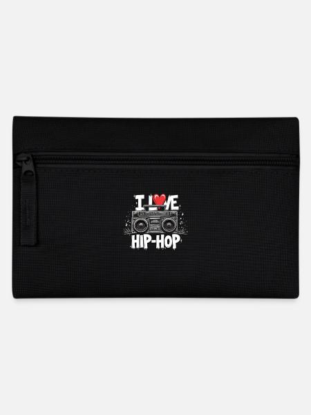 I Love Hip Hop Hip Hop Musik Hip Hop Boombox Rap - Federtasche - Schwarz