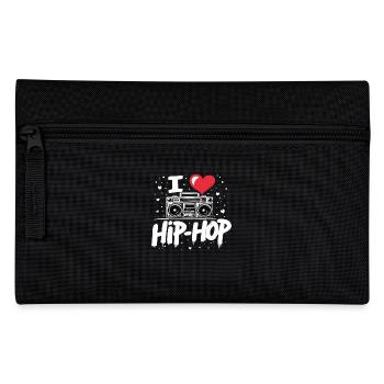 J’aime le hip hop Hip hop Musique hip hop Boombox Rap - Trousse - noir - Devant