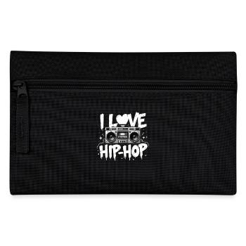 J’aime le hip hop Hip hop Musique hip hop Boombox Rap - Trousse - noir - Devant