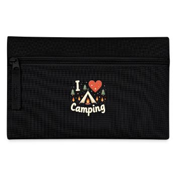 I Love Camping Camping Camper Camping Outdoor - Federtasche - Schwarz - Vorne