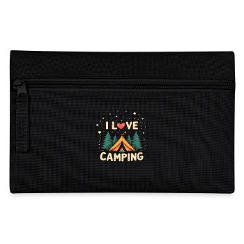 I Love Camping Camping Camper Camping Outdoor - Federtasche - Schwarz - Vorne