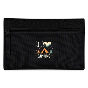 I Love Camping Camping Camper Camping Outdoor - Federtasche - Schwarz - Vorne