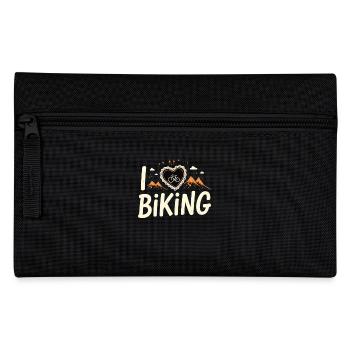 I Love Biking Bicycle Cycling Gravel Bike Mtb - Pencil Case - black - Front