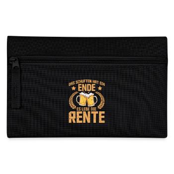 Rentner DAS SCHUFTEN HAT EIN ENDE ES LEBE DIE - Federtasche - Schwarz - Vorne