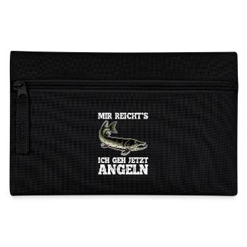Hecht Angeln MIR REICHT'S ICH GEH JETZT ANGELN - Federtasche - Schwarz - Vorne