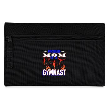 Gymnastic Proud Mom Of A Gymnast - Pencil Case - black - Front