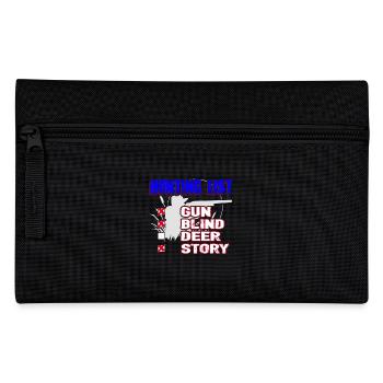 Hunting List Gun Blind Deer Story - Pencil Case - black - Front