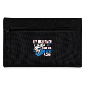 Fly Fishing Fly Fisherman Have The Longest Rods - Pencil Case - black - Front
