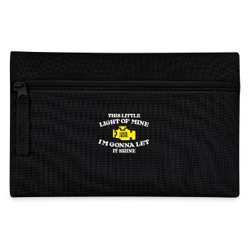 Dieses Kleine Licht Von Mir Mit Check Engine Motiv - Federtasche - Schwarz - Vorne