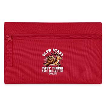 DÉMARRAGE LENT, FINITION RAPIDE - ESCARGOT ET ANTILOPE - Trousse - rouge - Devant